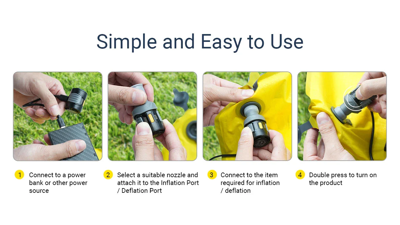 Nitecore AP01 Ultra Lightweight Portable Air Pump - Image 6