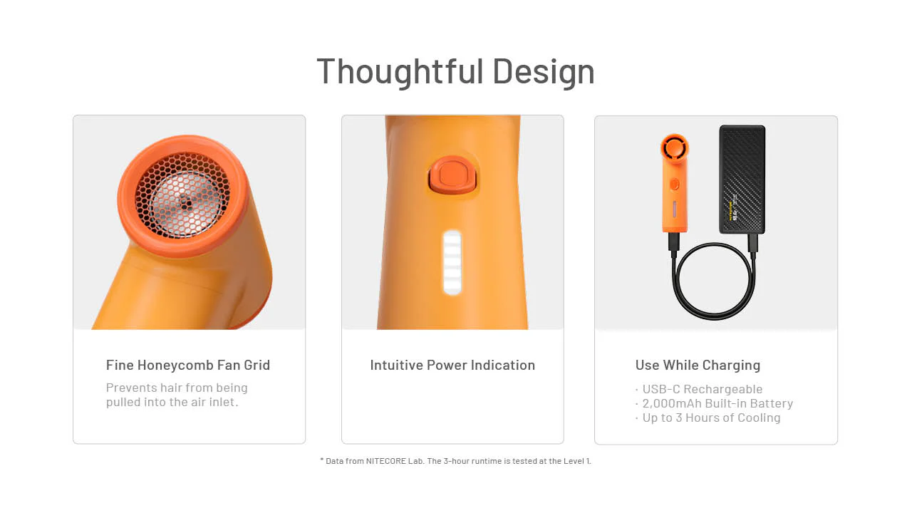 Nitecore NEF nano Palm-Sized High Speed Handheld Fan - Image 14
