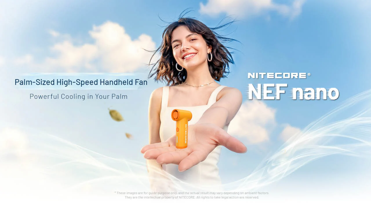 Nitecore NEF nano Palm-Sized High Speed Handheld Fan - Image 5