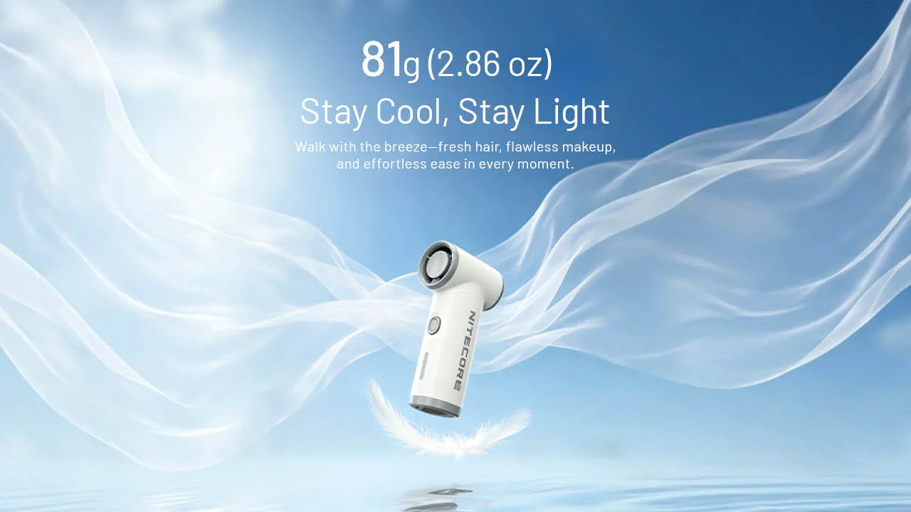 Nitecore NEF nano Palm-Sized High Speed Handheld Fan - Image 8