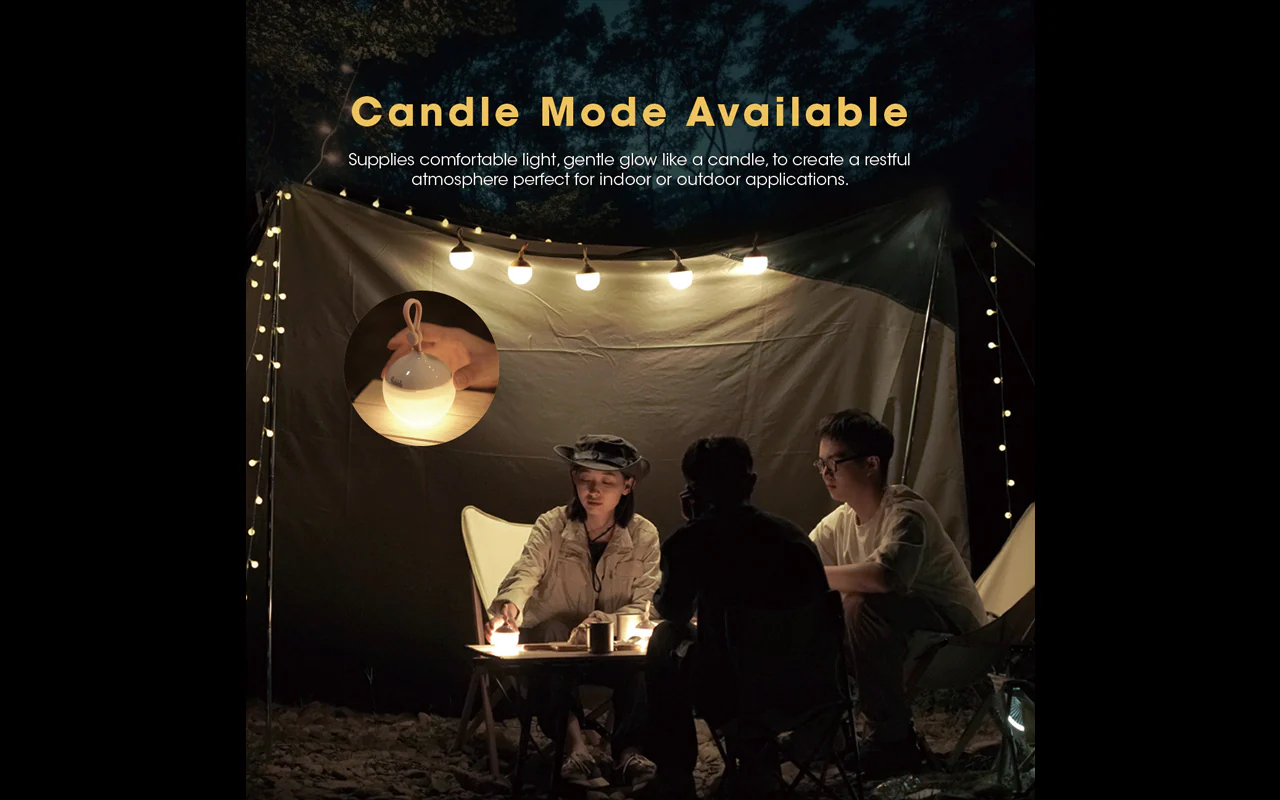 NITECORE Bubble Portable and Lightweight Rechargeable Camping Lantern - Image 8