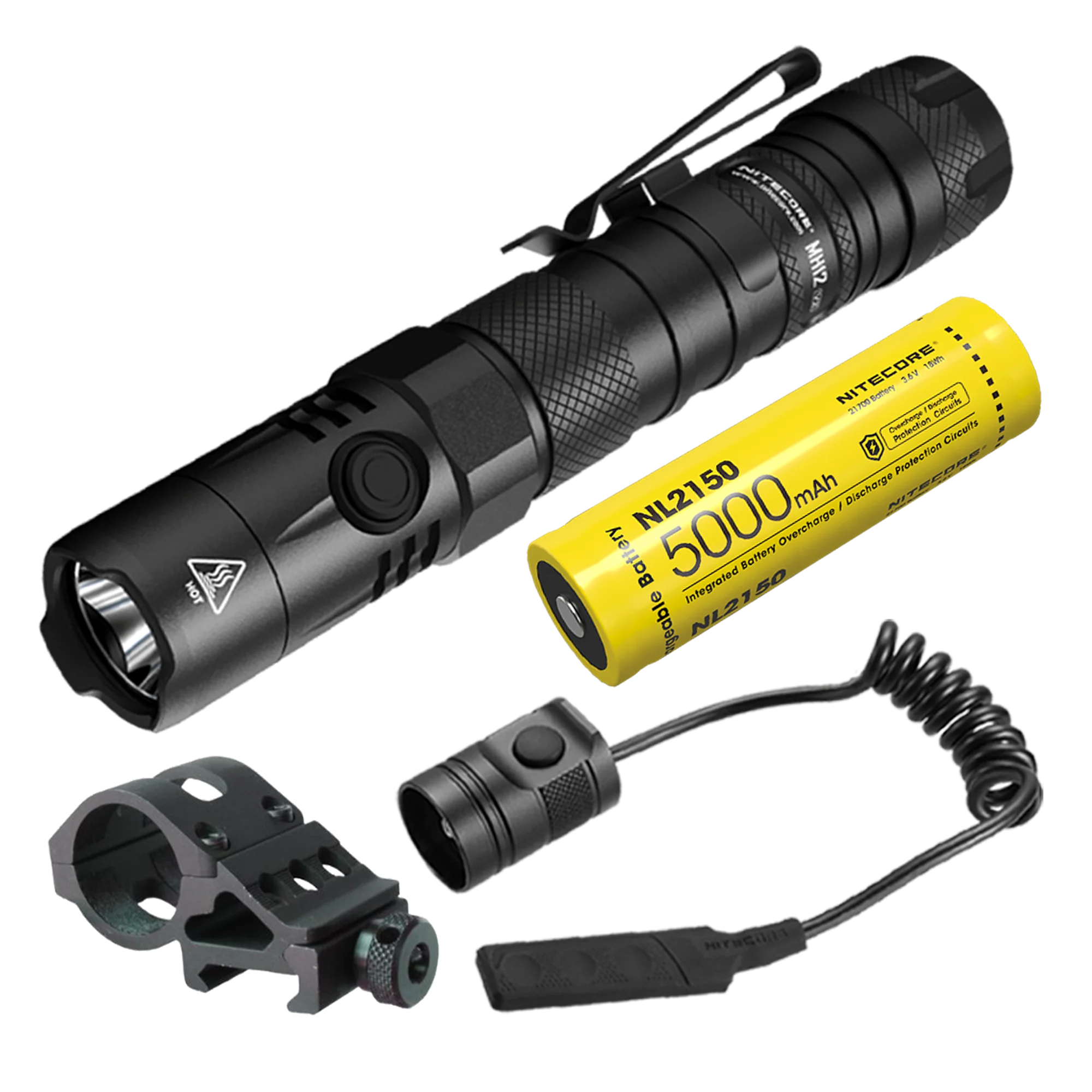 Nitecore MH12 v2 1200 Lumen USB-C Rechargeable Flashlight Kit