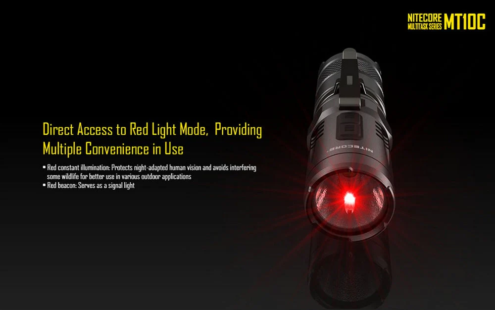 Nitecore MT10C 920 Lumen Rotary Rechargeable Helmet Light - Image 6