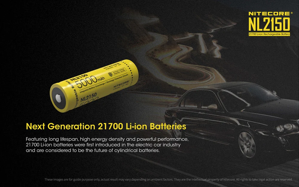 Nitecore NL2150 5000mAh Rechargeable 21700 Battery - Image 3