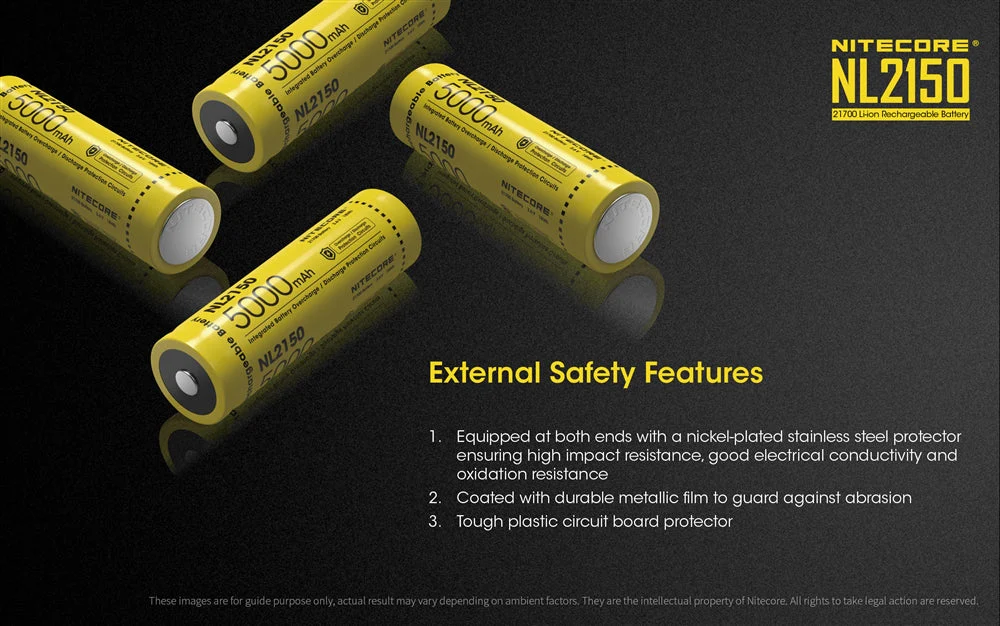 Nitecore NL2150 5000mAh Rechargeable 21700 Battery - Image 6