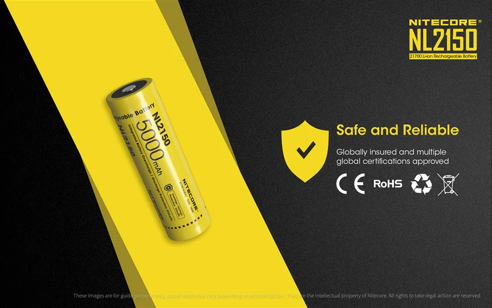 Nitecore NL2150 5000mAh Rechargeable 21700 Battery - Image 8