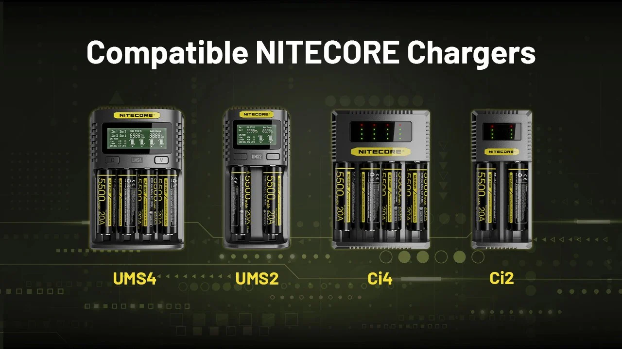 Nitecore NL2155HPi 5500mAh Rechargeable 21700 Battery for i Series (P20iX, P23i, SRT7i, and More) - Used - Image 12