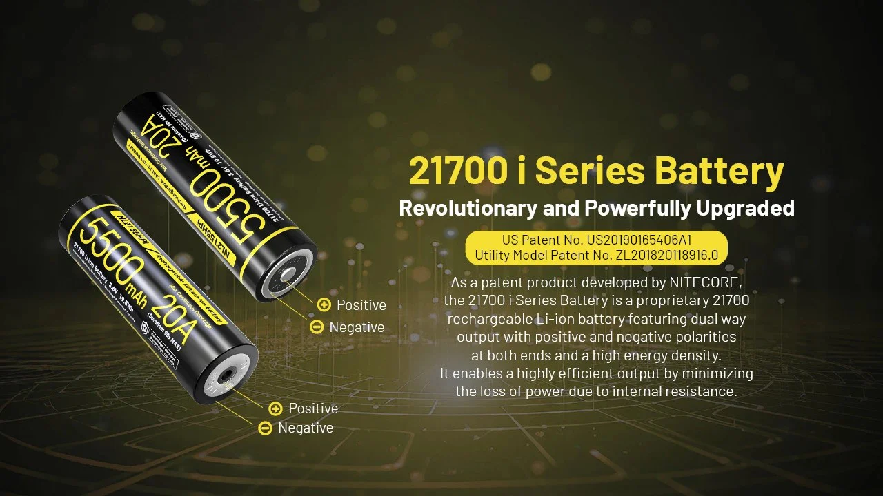 Nitecore NL2155HPi 5500mAh Rechargeable 21700 Battery for i Series (P20iX, P23i, SRT7i, and More) - Used - Image 3