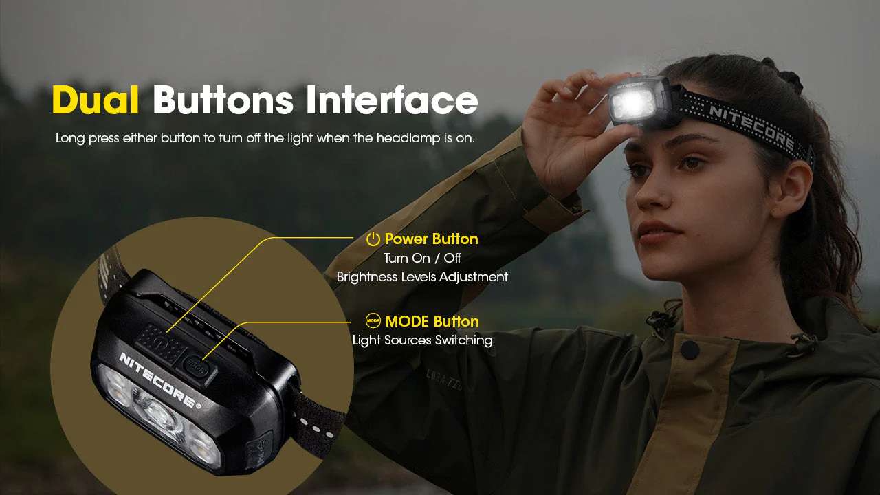 Nitecore NU30 500 Lumen USB-C Rechargeable Camping Headlamp - Image 7
