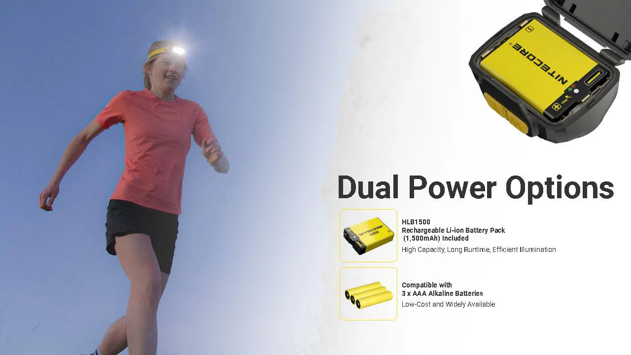 Nitecore UT27 MCT Pro 800 lumen 3 Color Temperatures Running Headlamp - Image 8