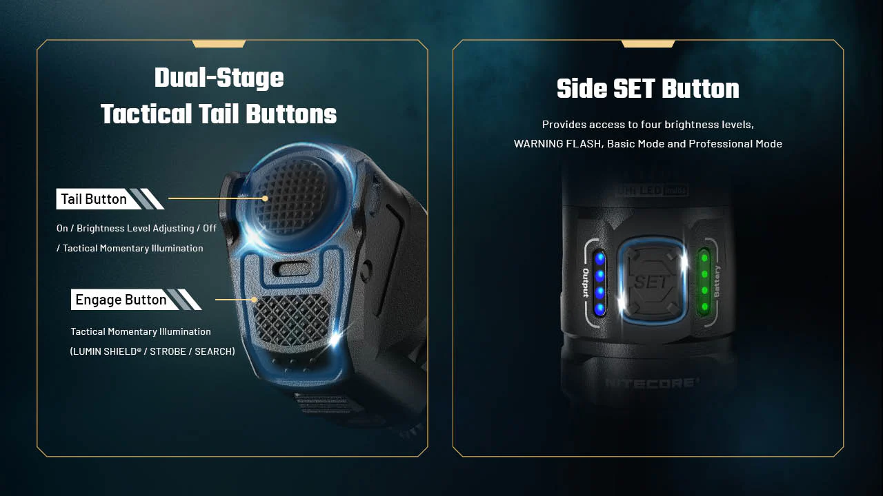 Nitecore P17iX Compact 5000 Lumen Tactical Flashlight with Customizable Controls - Image 8