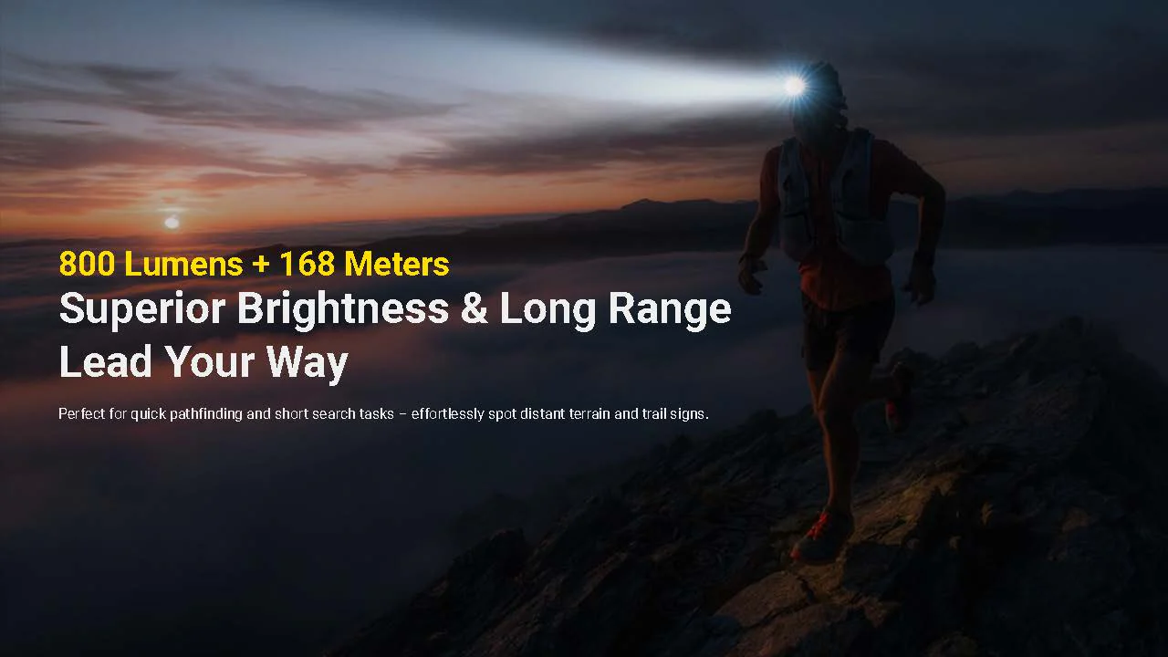 Nitecore UT27 MCT 800 lumen 3 Color Temperatures Running Headlamp - Image 5