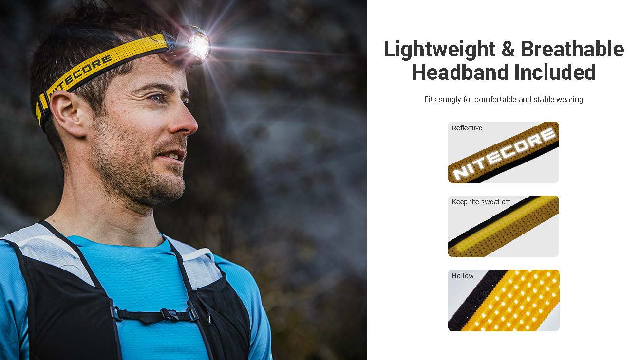 Nitecore UT27 MCT 800 lumen 3 Color Temperatures Running Headlamp - Image 9